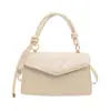 2026 Bolsa Feminina Simples Colorida Estampada Moda Estilo Coreano Chique Nova Bolsa Quadrada Pequena Bolsa Transversal de Mão Chique Casual