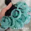 Pingente de Guanyin Buda de gelo verde Bashan, fivela da paz com padrão na cor jadeíte, pingente de jadeíte de vidro, jade de quartzo