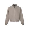 [Eme] 25 Outono e Inverno Roupa de Trabalho com Zíper Simples Casual Versátil Jaqueta Bomber Fina Jaqueta para Homens e Mulheres
