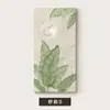 Jia Da Ye Da Pasillo Pintura Decorativa Planta Verde Pequeña Fresca Textura Madera Estilo Tronco Pasillo de Entrada Pasillo Pintura Colgante Hojas de Banano
