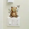 Set de Pegatinas para Switch Br-S201 Mapache Erizo Zorro Conejo Diversión Infantil Decoración de Switch para Habitación Infantil Pegatinas de Pared