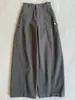Pantalones Cargo de Sarga de Alta Calidad con Cintura Elástica en la Espalda + Bolsillos para Mujer, Engrosados para Otoño/Invierno, Corte Estrecho/Ancho, con Aberturas