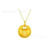 Colgante de Oro Puro 999 Shuibei Gold Cadena de Clavícula de Oro Duro 3D Set de Regalo de Promoción para la Industria de la Belleza Artículo Caliente de Transmisión en Vivo