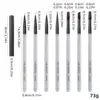 Set de 7 Plumas Transparentes para Manicura Simulación Gota de Agua Transfronterizo para Pintar Flores Líneas Finas Fototerapia Pluma de Manicura con Punta Redonda