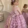 Vestido de Primer Cumpleaños 2026 Nuevo Estilo Elegante Ropa Infantil Vestido de Hada Rosa Princesa Moda Infantil Vestido para Niña