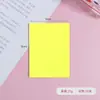 En stock color transparente nota adhesiva linda PET impermeable transparente nota película fluorescente no cubre pegatinas índice al por mayor