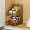 Caja de almacenamiento para colgar en la pared para el interior de las puertas de los gabinetes de la cocina, solución de almacenamiento sin taladro, estante de almacenamiento para film transparente para puertas de gabinetes y refrigerador