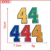 En stock Toalla de Letras de Doble Capa Bordado Parche de Insignia Bordada Pegatina de Tela Accesorios para Ropa Accesorios Suministro Directo de Fábrica