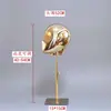 Cabezas de Maniquí Electroplateadas para Hombres, Mujeres y Niños, Maniquíes de Cabeza Dorados y Plateados para Escaparates de Tiendas de Ropa, Cabezas de Maniquí para Sombreros, Soportes para Pelucas