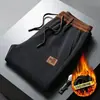 Suministro directo desde la fuente. Pantalones chinos cálidos de pana gruesa con forro polar de invierno. Personalizado según tu diseño, disponible para dropshipping