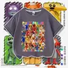 Camiseta Infantil de Manga Curta Tema Restaurante da Suzi Verão Homem Melancia Desenho Animado Top para Meninos Item Popular 2