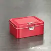 Caja de Almacenamiento Pequeña con Hebilla Unilateral para Tarjetas Ins Organizador de Fotos Polaroid Lata de Escritorio para Clips de Papel