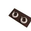Versión Coreana Ins Diseño de Nicho Temperamento Minimalista Versátil Textura de Engranaje Pendientes de Plata de Ley S925 para Mujer