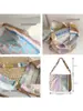 Bolso de Hombro Floral Francés Romántico, Bolso Cruzado de Gran Capacidad Estilo Bohemio Colorido, Bolso de Lona Pequeño Fresco de Moda