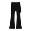 Diseño Estilo Coreano Apilado Ropa de Dos Piezas Pantalones de Yoga para Mujer Levanta Caderas Ajustado Adelgazante Entrenamiento Deportivo Micropantalones Pantalones