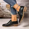 Zapatos de Mujer de Moda Versátiles con Tacón Grueso de Corte Profundo y Punta Fina, Estilo Coreano Nuevo Primavera y Otoño, Cómodos Casuales Slip-On para Mujer