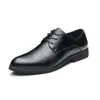 Nuevo Traje de Cuadros Zapatos de Cuero de Negocios para Hombre Vestir Talla Grande Zapatos de Hombre Versátil Cuadros Casuales Zapatos de Boda