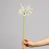 Flor Lisianthus para decoração de casamento, adereço de mão estilo antigo para fotografia, arranjo de flores artificiais