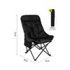 Silla Lunar Acolchada Personalizada, Silla Plegable para Exteriores, Silla Plegable Portátil Engrosada, Silla de Exterior Ajustable Cómoda con Respaldo Alto