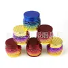 Nuevo tipo de tambor 63mm 4 capas aleación de zinc Molinillo de cigarrillos Xiangyun patrón de plástico Molinillo giratorio