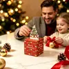 Caja de Regalo Navideña para Sacar Dinero Papá Noel Árbol de Navidad Caja Sorpresa Creativa Regalo para Fiesta Navideña