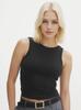 Verano 2024 Amazon Cross-border - Camiseta sin mangas sexy ajustada de color sólido simple para mujer europea y americana
