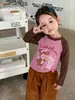Ropa para niños Weimu, nuevo conjunto de otoño para niñas, ropa de otoño infantil de dibujos animados, camiseta de manga larga, pantalones de pierna ancha, ropa para bebé niña Clase A