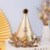 Sombrero de cumpleaños sofisticado estilo Ins para niños y adultos, adecuado para decoraciones de fiesta. Sombrero de estrella de cumpleaños para bebé para fiestas de cumpleaños.