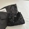 Bolsa de Ombro para o Dia a Dia com Lantejoulas para Mulheres 2026 Novo Estilo de Verão Bolsa Grande de Ombro ou sob o Braço com um Toque Estiloso e Elegante, Bolsa de Mão Tote