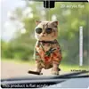 Colgante de Patineta Plana de Acrílico Nuevo Transfronterizo, Coche de Gato, Blanco Lechoso Estándar