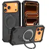 Funda Magnética para Teléfono Manzana Cyclone Mecha para iPhone 17 Promax/16/15/14 con Soporte Anti-Caída en las Cuatro Esquinas