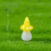Terrário de musgo, cogumelo brilhante em miniatura, acessórios de resina, decorações DIY para jardinagem e paisagismo, ornamentos de mesa em miniatura