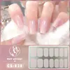 Cs Filme de Esmalte em Gel à Prova d'Água Sem Cozimento Cobertura Total Estilo Coreano Brilhante Cor Sólida Adesivos de Unha Adesivos de Papel Filme para Unhas