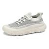 Sapatos de Malha Masculinos para o Verão Fly-knit Versátil Slip-on Tênis Respirável Fly-knit Sola Grossa Sapatos Casuais Sapatos de Maré Alta