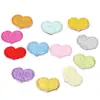 Parches Bordados al por Mayor Parches Bordados por Computadora Versión Gordita Parches Autoadhesivos con Forma de Corazón Decoración para Ropa Parches de Reparación