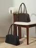 2026 Nuevo Modelo Bolso de Hombro de Cuero de Primera Capa Nicho con Asa Larga, Bolso de Axila Tipo Bowling, Bolso Boston de Cuero Genuino para Mujer