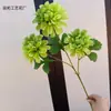 Flores de Boda de Fragancia Oscura Simuladas de 3 Cabezas Decoración de Techo para Banquetes Flores de Seda Decoración Floral Suave para Interiores del Hogar Flores Falsas Transfronterizas