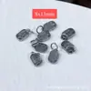 Colgante de Flor de Loto de Plata Sanqi de Plata Vieja de Shanxi Pequeñas Flores Accesorios Componentes para Manualidades y Joyería DIY