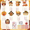 Juego de Carrillón de Viento de Otoño Transfronterizo Manualidades de Madera para Niños Colgantes de Carrillón de Viento de Animales Hechos a Mano para Niñas y Niños