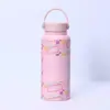Botella Espacial de Gran Capacidad con Impresión por Transferencia de Agua Transfronteriza Taza de Acero Inoxidable 304 de Doble Pared con Aislamiento al Vacío de Gran Capacidad Botella de Agua Deportiva