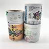 Película de Rollo de Papel de Aluminio Personalizada Empaque Bolsa de Tira de Alimento para Bebida Sólida Película de Rollo Polvo de Leche de Café Pasta de Miel Película Compuesta
