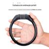Cadeado de Bicicleta Cadeado de Combinação em Formato de Círculo para Bicicleta Mountain Bike Anti-Furto Portátil Veículo Elétrico Anel de Corrente Fixo Cadeado para Capacete