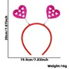 Decoraciones para Fiesta de Solteros del Día de San Valentín Europeo y Americano Diadema de Corazón de Amor Accesorios para Fotos Diadema Xoxo Accesorios para la Cabeza