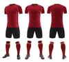 Uniforme Esportivo de Futebol de Verão Conjunto Compra em Grupo Uniforme de Treinamento Estampado de Manga Curta Masculino Uniforme de Equipe de Competição Estudantil Impressão
