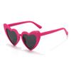 Gafas de sol con forma de corazón de melocotón y personalidad de moda, gafas de sol bicolor con diseño de amor para hombres y mujeres, gafas de sol decorativas con forma de bola, venta al por mayor 8805