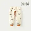 Calça Bebê Outono Inverno Meninos Meninas Três Camadas Acolchoada Abertura Entre Pernas Calça Infantil Engrossada Quente Longa Pijama para Casa