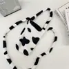 0962 Patrón de Vaca Felpa Anti-quemaduras Portátil Cruzado Bolso para Botella de Agua Lindo Estudiante Escuela Bolso para Botella de Agua Bolso para Taza de Agua