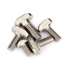 Parafuso padrão europeu tipo T 20304045 perfil M5M6M8 acessórios para perfil de alumínio industrial parafuso niquelado