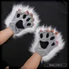 Festa Dançante de Performance Transfronteiriça Luvas de Halloween Patas de Gato Dedos de Leão Em Estoque Atacado Festa Fantasia