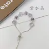 Pulseira de Contas de Vidro Cristal Grama da Sorte com Contas Levemente Luxuosa de Alto Padrão Moda Exquisite Pulseira para Mulheres Pulseira de Temperamento Atacado